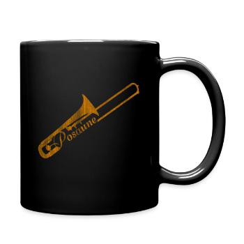 Trombone - Mug uni - noir - Droite