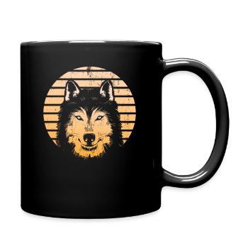 Wolf - Mug uni - noir - Droite