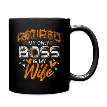 retirement - Full Colour Mug - black - Right
