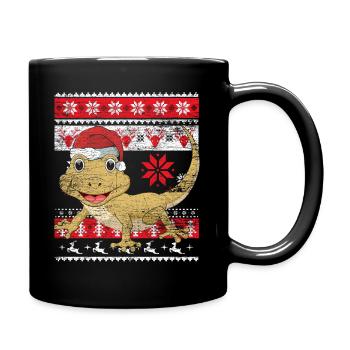 Gecko Ugly Christmas - Mug uni - noir - Droite