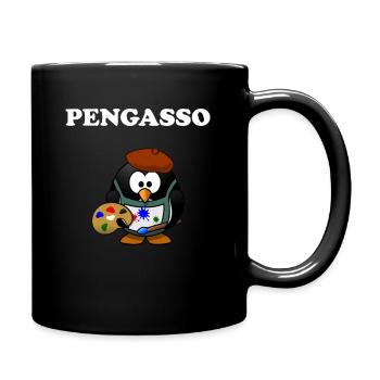 Painter Penguin Artist - Full Colour Mug - black - Right