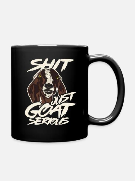Ziege - Tasse einfarbig - Schwarz