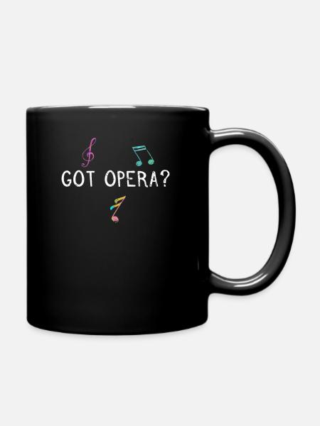 Oper - Tasse einfarbig - Schwarz