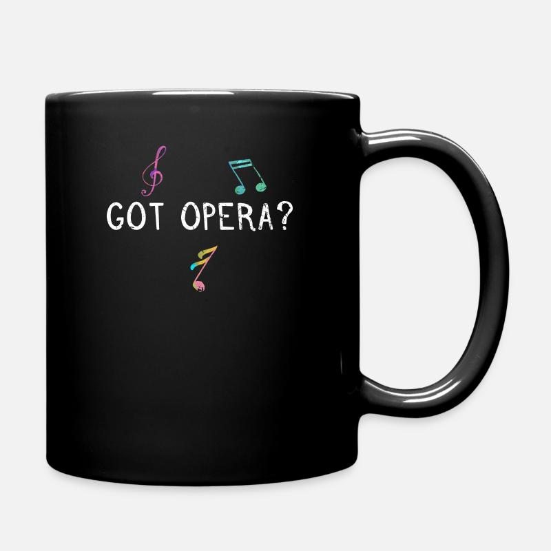 Oper - Tasse einfarbig - Schwarz