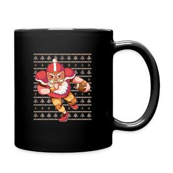 Tshirt football santa - Mug uni - noir - Droite