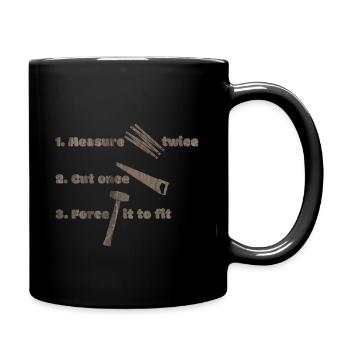 Carpenter work - Full Colour Mug - black - Right
