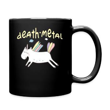 Death Metal Unicorn Shirt Festival Chemise Musique - Mug uni - noir - Droite