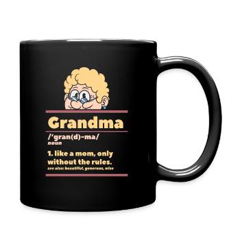 Grandmother definition funny mom without rules - Full Colour Mug - black - Right