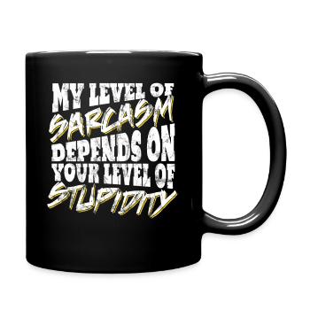 sarcasm - Full Colour Mug - black - Right