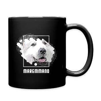 Maremmano Abruzzese - Herd protection dog - Full Colour Mug - black - Right
