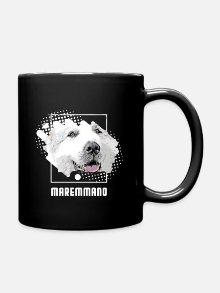 Maremmano Abruzzese - Herdenschutz Hund - Tasse einfarbig - Schwarz