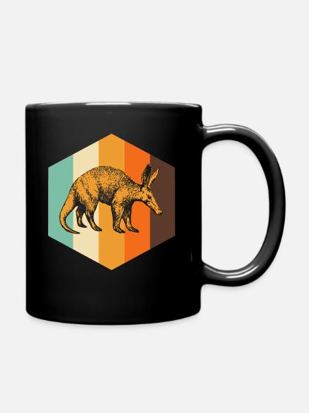 Ameisenbär - Tasse einfarbig - Schwarz