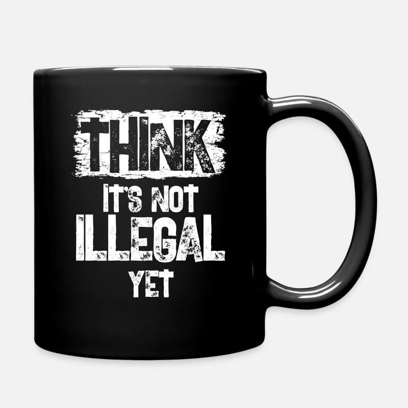 Think - Tasse einfarbig - Schwarz