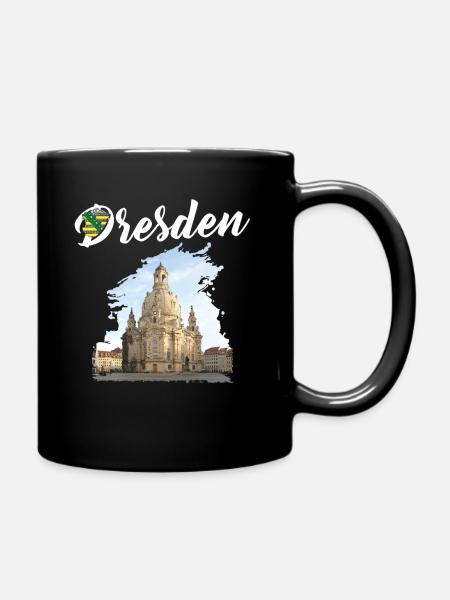 Stadt Dresden - Frauenkirche - Limited Edition - Tasse einfarbig - Schwarz