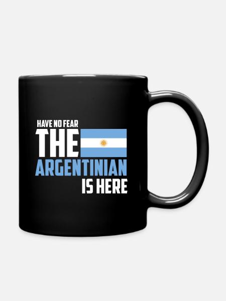 Argentinien - Tasse einfarbig - Schwarz
