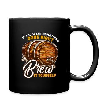 bière - Mug uni - noir - Droite