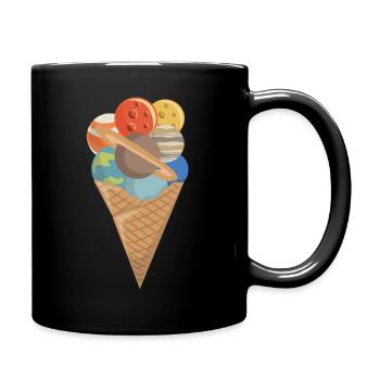 Glace Glace Glace Planète de l'espace - Mug uni - noir - Droite