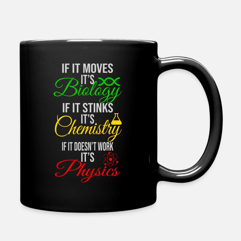 Biologie chimie physique - Mug uni - noir