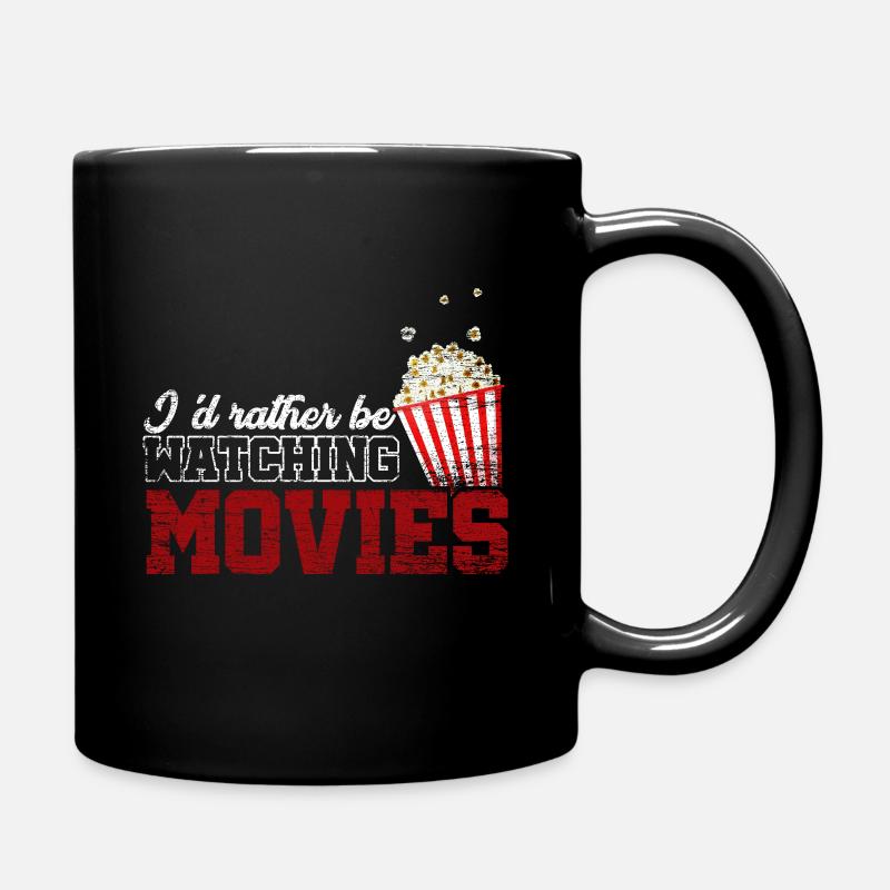 Movie popcorn - Full Colour Mug - black