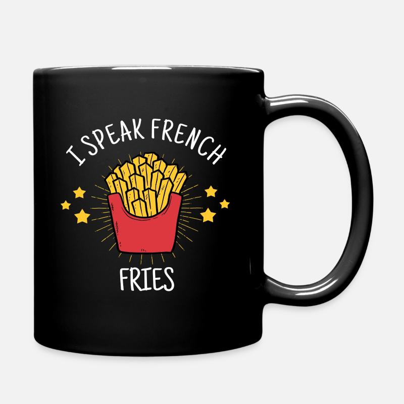 French fries - Full Colour Mug - black