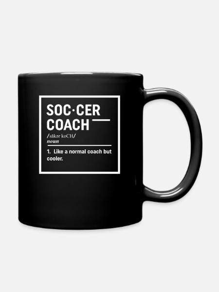 Soccer Coach - Lustiges Fußball Trainer Geschenk - Tasse einfarbig - Schwarz