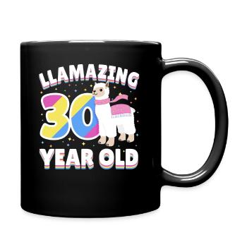 Llama 30ème anniversaire de trente ans présente - Mug uni - noir - Droite