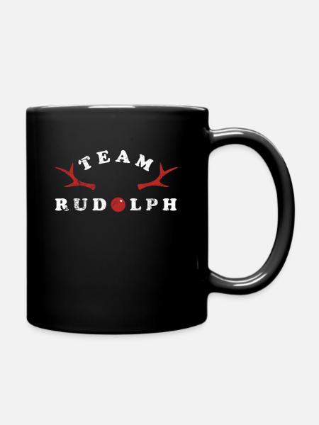 Team Rudolph Weihnachtsfeier Gruppenshirt - Tasse einfarbig - Schwarz