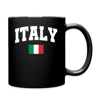 Italy flag - Full Colour Mug - black - Right