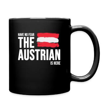 Österreich Österreicher - Tasse einfarbig - Schwarz - Rechts