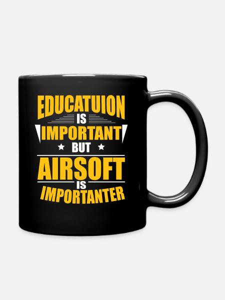 AIRSOFT IS IMPORTANTER - Tasse einfarbig - Schwarz