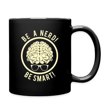 Sois un nerd! - Mug uni - noir - Droite