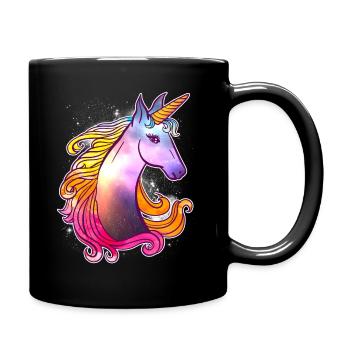 Génial violet licorne coloré licorne magique - Mug uni - noir - Droite