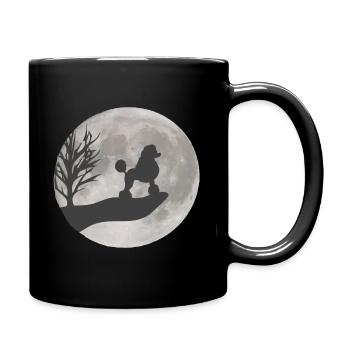 Dessin de caniche - Mug uni - noir - Droite