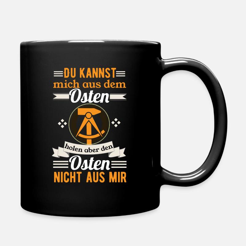 Ostdeutsch Ostalgie Stolzer Ostdeutscher DDR - Tasse einfarbig - Schwarz