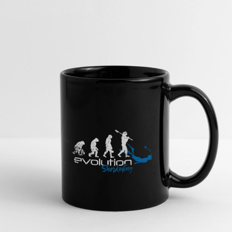Plongée plongée avec tuba évolution récif de corail Mug uni