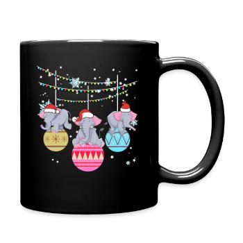 Elephant Elephant Africa Zoo Christmas Gift - Mug uni - noir - Droite