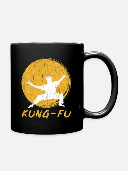 Kung Fu Geschenk Kung-Fu Kampfkunst Kungfu - Tasse einfarbig - Schwarz