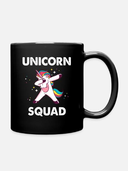 unicorn squad - Tasse einfarbig - Schwarz