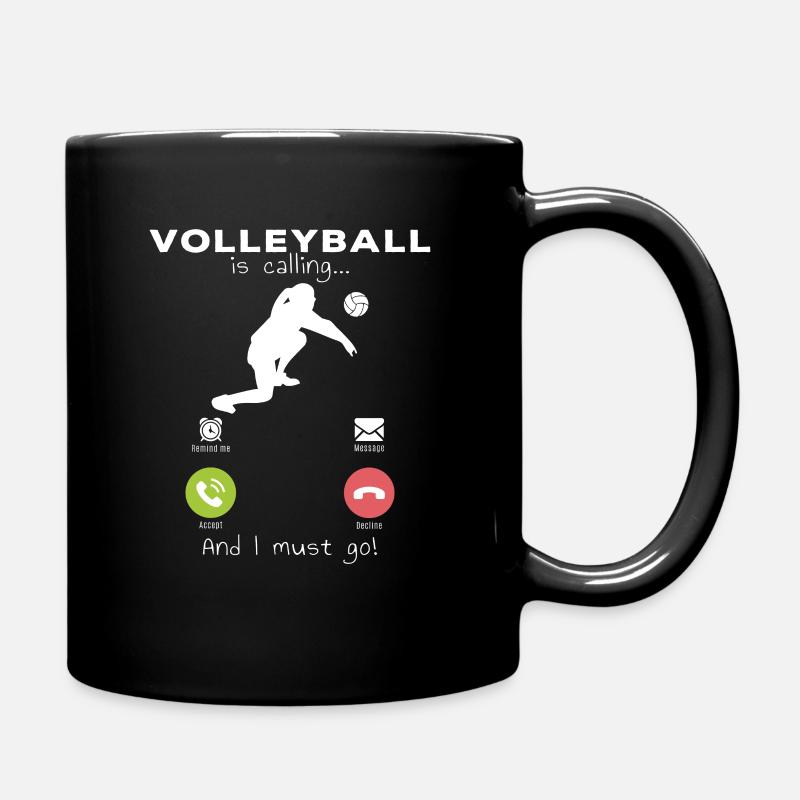 volley-ball - Mug uni - noir