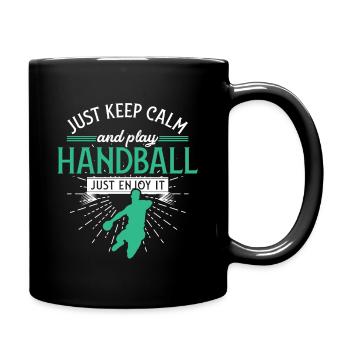 Sport de handball - Mug uni - noir - Droite
