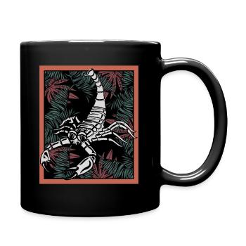 Skorpion Farn - Tasse einfarbig - Schwarz - Rechts