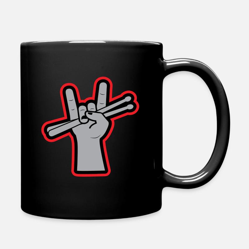 Schlagzeug Geschenk band drummer konzert - Tasse einfarbig - Schwarz