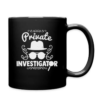 private investigator - Full Colour Mug - black - Right