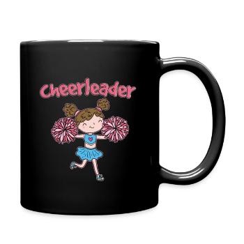cheerleader - Tasse einfarbig - Schwarz - Rechts