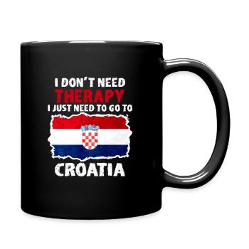 Croatia - Full Colour Mug - black - Right