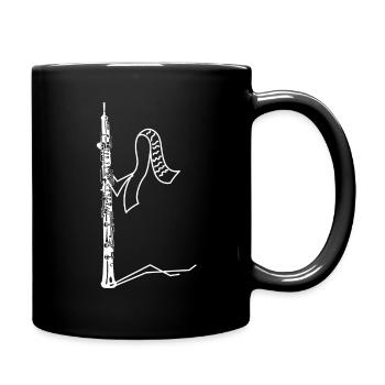 Oboe - Oboe Player - Sheet Music - Full Colour Mug - black - Right
