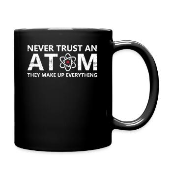 Everything is atom - Full Colour Mug - black - Right
