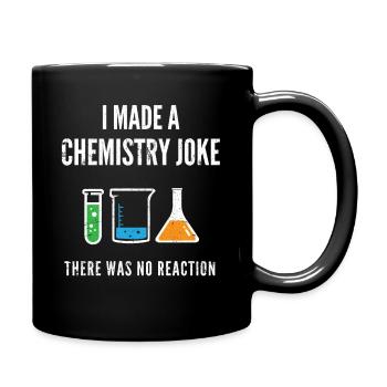 Chemie-Witz - Tasse einfarbig - Schwarz - Rechts