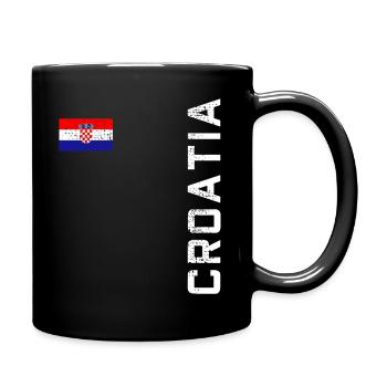 Kroatien Trikot - Tasse einfarbig - Schwarz - Rechts
