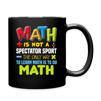 Professeur de mathématiques - Mug uni - noir - Droite